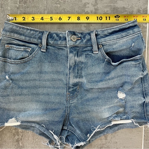 eunina cut off jean shorts, Eve High Rise Cut Off Shortie, Medium - Picture 5 of 9